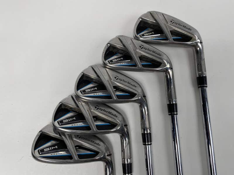 TaylorMade - sim max アイアン 6~P 5本セット　max kbs 85 flex s TaylorMade SIM MAX Iron Set 6-PW KBS Max 85g Regular Steel