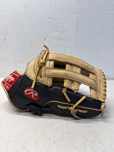 Used Rawlings GG Elite GGE1275HBC RH Throw 12.75” Baseball Glove - Black/Tan 11835-S000193993