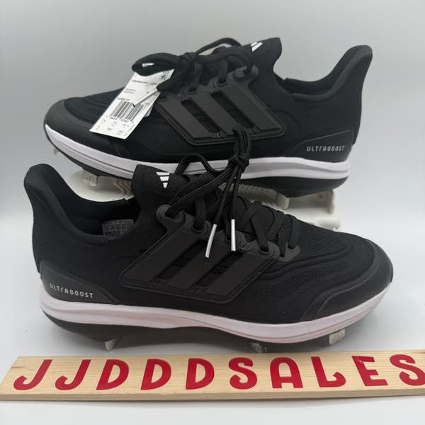 Adidas UltraBoost Light Baseball Cleats Black White ID8610  display picture 3
