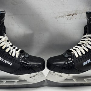 BAUER SUPREME SHADOW ICE HOCKEY SKATES PRO STOCK 9.5 E NHL USED (13694)