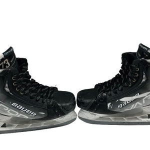 BAUER VAPOR HYPERLITE ICE HOCKEY SKATES PRO STOCK 10 E Used (13703)