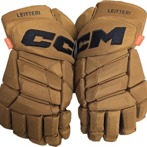 CCM Jetspeed Pro Custom Pro Stock Hockey Gloves 14" Bruins 2023 Winter Classic Lettieri (13704)