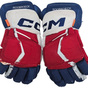 CCM Jetspeed Hockey Gloves 15" Pro Stock WolfPack Roobroeck Used (13769)