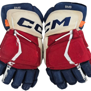CCM Jetspeed Hockey Gloves 14" Pro Stock WolfPack BMB Used (13771)