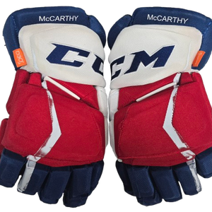 CCM Jetspeed Hockey Gloves 14" Pro Stock WolfPack McCarthy Used (13772)