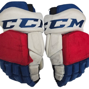 CCM HGTKPP Pro Stock Hockey Gloves 14" AHL Blidh Used (2) (13773)