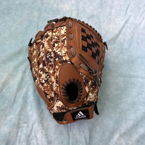 Brown Adidas Easy Close Right Hand Throw Pitcher's Baseball Glove 11" (Used)