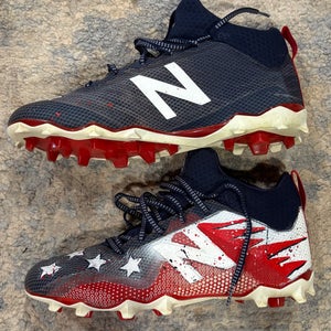 Custom Hand Painted "Stars and Stripes" OG Freeze Cleats  (New)