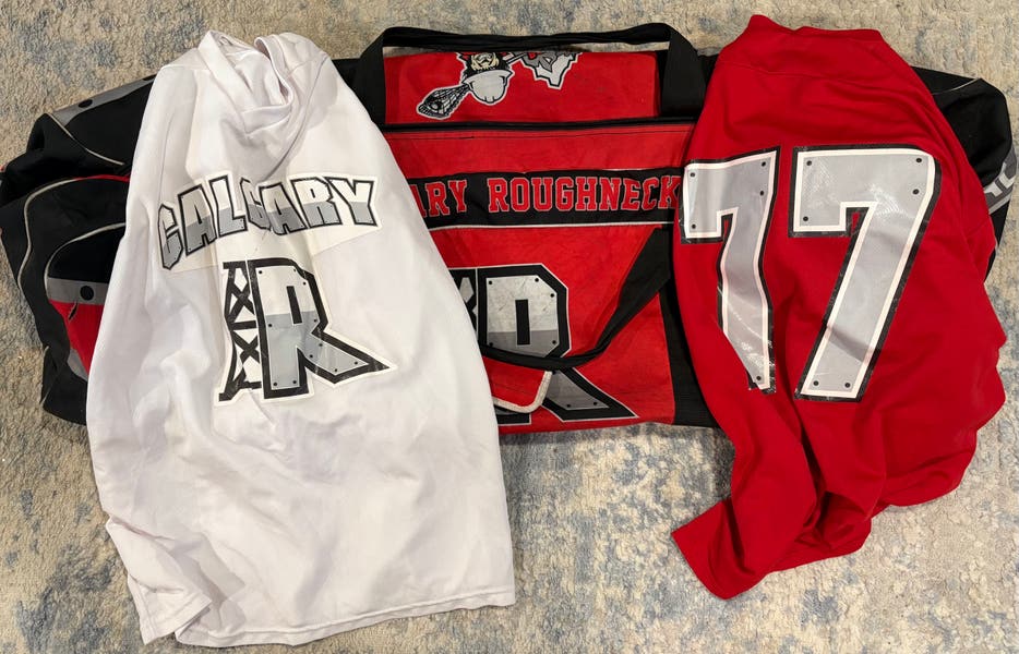 Calgary Roughnecks NLL Equipment Bag Practice Jerseys (Used