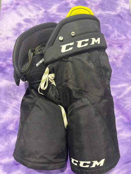 Black Senior Large CCM Tacks 9060 Hockey Pants (Used)