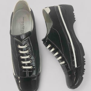 Walter Genuin WOMENS LINEA STRETCH Black Patent Golf Shoes Size 8 US