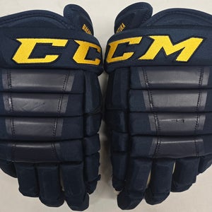 CCM HG97 Pro Stock Hockey Gloves 15" Thunderbirds AHL Used Biakabutuka (13828)