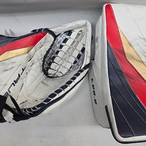 True L20.2 Goalie Glove And Blocker Pro Stock Return Bobrovsky NHL Practice Palm Used (13846)