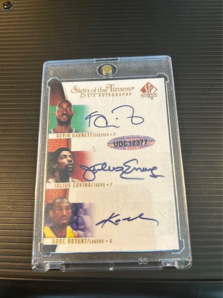 Sign Of Times Six Autographs 2/5 LeBron Mj Magic Garnett