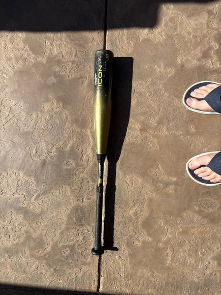 2023 Rawlings Icon USSSA Certified Bat (-10) Composite 18 oz 28" (Used)