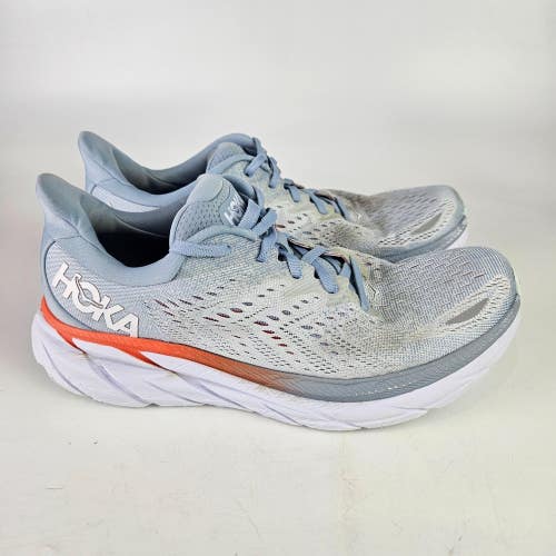 Hoka One One Womens Clifton 8 1119394 BFPA Blue Running Shoes Sneakers 10 B