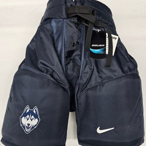 Nike Custom Pro Hockey Pants NCAA Navy Blue Women Medium UConn Bauer New (13868)