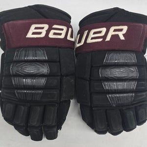 Bauer Custom Pro Series Pro Stock Custom Hockey Gloves 15" Used NCAA #2 (13924)