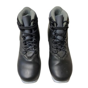 Used Alpina Womens NNN XC Ski Boots Black W 06.5-07 / JR 4.5-05 11706-S000352612