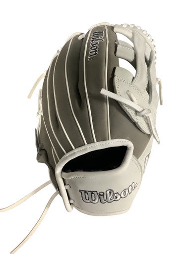 Used Wilson A1000 BB/SB Glove RH Throw Grey 12" 11479-S000383998