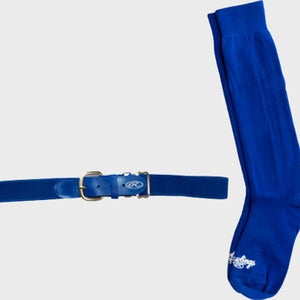 New RAWLINGS BELT/SOCK SM BLUE 11479-TNRBLTSOCKS-BLUE