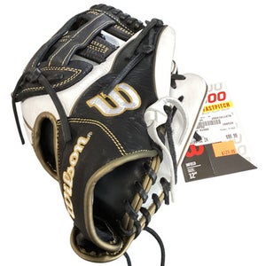 Used Wilson A1000 BB/SB Glove RH Throw White 12" 11479-S000391434