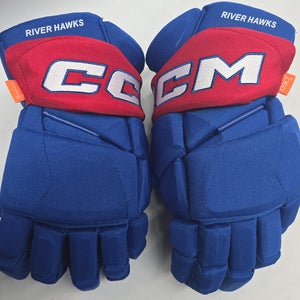 CCM Jetspeed Pro Stock Custom Hockey Gloves 14" UML NCAA NEW (13957)