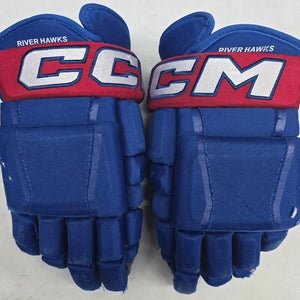 CCM HG97 Pro Stock Custom Hockey Gloves 15" UML NCAA Used #3 (13963)