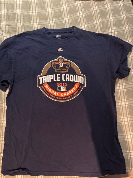 Miguel Cabrera 2012 Detroit Tigers triple crown shirt