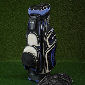 SUN MOUNTAIN C130 CART BAG 14 WAY DIVIDERS, BLACK / BLUE ~ L@@K!!