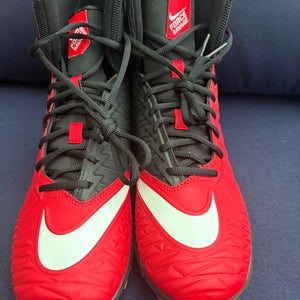 Nike Men's Force Savage Varsity Football Cleats (10 M US, University Red/White/Black)