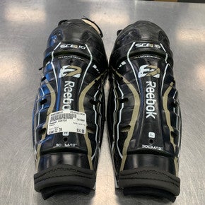 Used Reebok Sc8710 12" Hockey Shin Guards