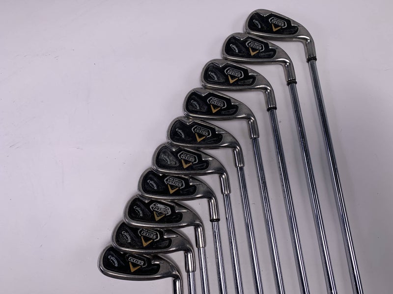 Callaway Fusion Iron Set 3-PW+AW+LW Nippon NS Pro 990 GH Uniflex Steel Mens RH