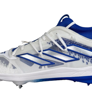 Adidas Adizero Afterburner 9 NWV Mens Size 15 Blue & White Baseball Metal Cleats