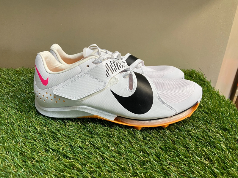 Nike Air Zoom Long‎ Jump LJ Elite Mens Track Spikes White CT0079-101 New Sz 10 Nike Air Zoom LJ Elite Track & Field Jumping Spikes Men Size  main image 4