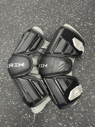 Used Maverik MAX Lacrosse Arm Pads/Guards Black LG 11849-S000027642