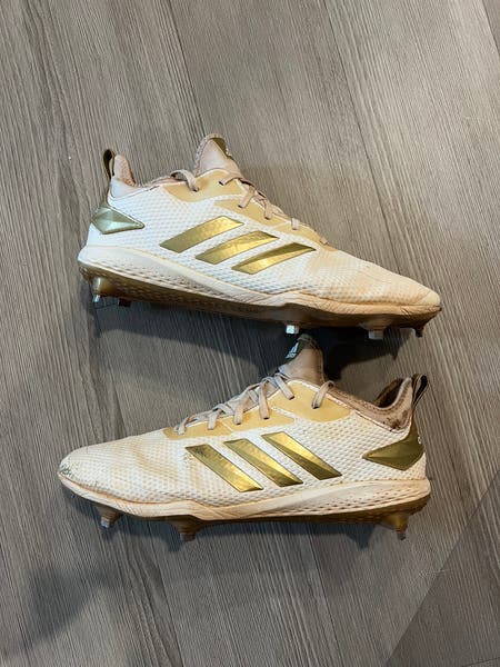 Adidas Adizero Afterburner V 5 Metal Baseball Cleats White  display picture 1