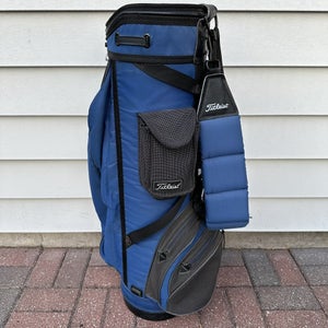 Titleist Blue Black Golf Cart Bag 6 Way Dividers