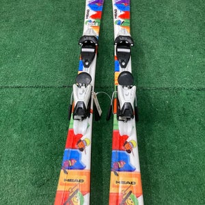 Kid's HEAD Pez JR 127 cm All Mountain Skis With Bindings (Used)