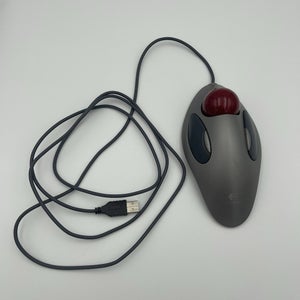 Logitech Trackman Marble Trackball Wired USB T-BC21 Mouse 810-000767 Tested