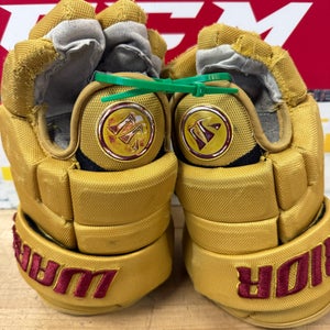 Warrior Alpha Pro Gloves (Used). Gold and Maroon -1