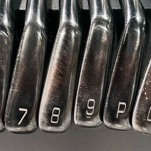 Mizuno Pro 225 Black Limited Edition Iron Set 5-GW Stiff Recoil ES 780 RH Used