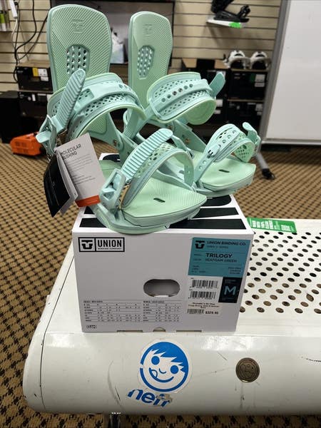 UNION TRILOGY SIZE M SEAFOAM GREEN (23-24) BINDINGS *NEW IN
