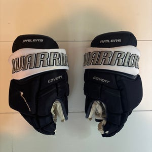Custom Worcester Railers Warrior Gloves (Game-Worn)