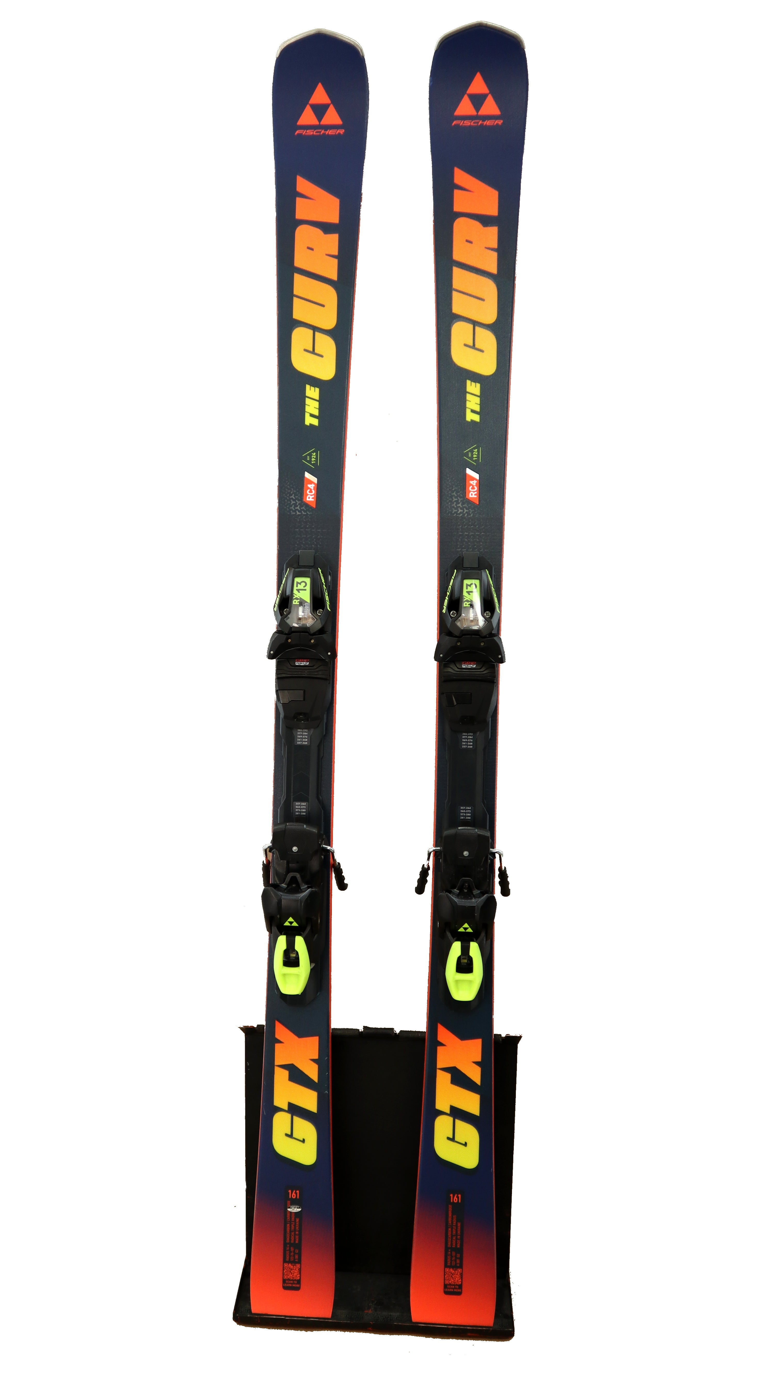 2026 Fischer RC4 The Curv GTX skis w/ Fischer RX 13 bindings; Size