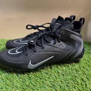 Nike Alpha Huarache 8 Elite LAX Lacrosse Cleats Black Men’s 11.5 CW4440-005 NEW