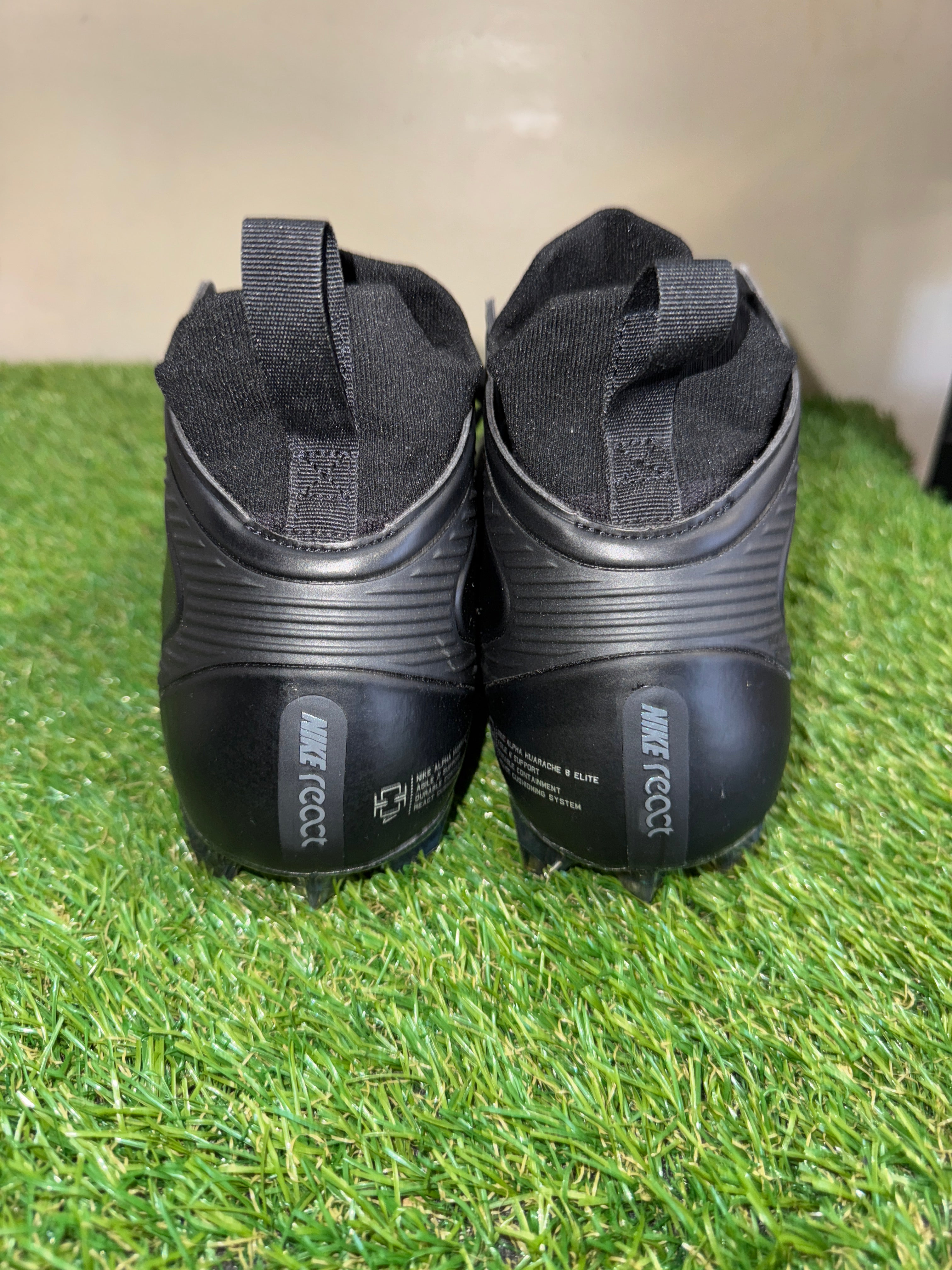 Nike Alpha Huarache 8 Elite LAX Lacrosse Cleats Black Men’s 11.5 CW4440-005 NEW Nike Alpha Huarache 8 Elite LAX Mens 11.5 Black Grey  main image 3