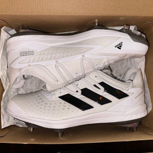 Adidas Adizero Afterburner 8 Metal White/Chrome size 10.5