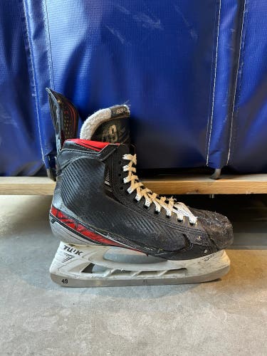 NHL Anaheim Ducks Bauer Vapor 2X Pro Hockey Skates Pro Stock 8 272mm (Used)