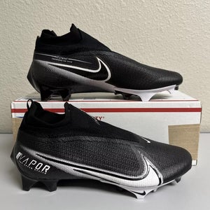 Nike Mens 12.5 Wide Vapor Edge Elite 360 Flyknit Black Football Cleats NEW